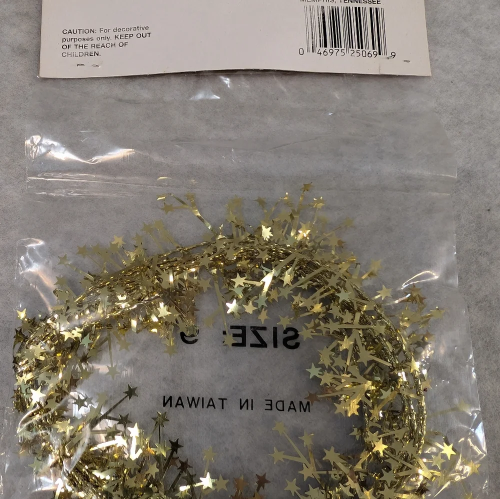 3 packs of New Unopened 9' Traditions Mini Star Garland (X6004 061)